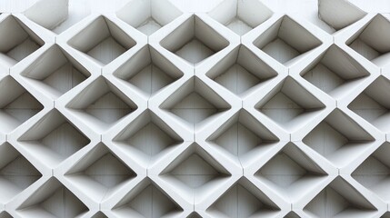 A minimalist black-and-white geometric pattern with a three-dimensional optical illusion effect.