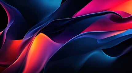 Abstract Fluid Art: Vibrant Hues and Dynamic Forms