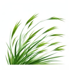 Naklejka premium the AI Image Generator, Detailed Close-Up of Fresh Green Grass Blade