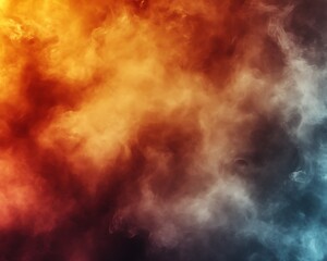 Abstract fiery and smoky texture background. (1)