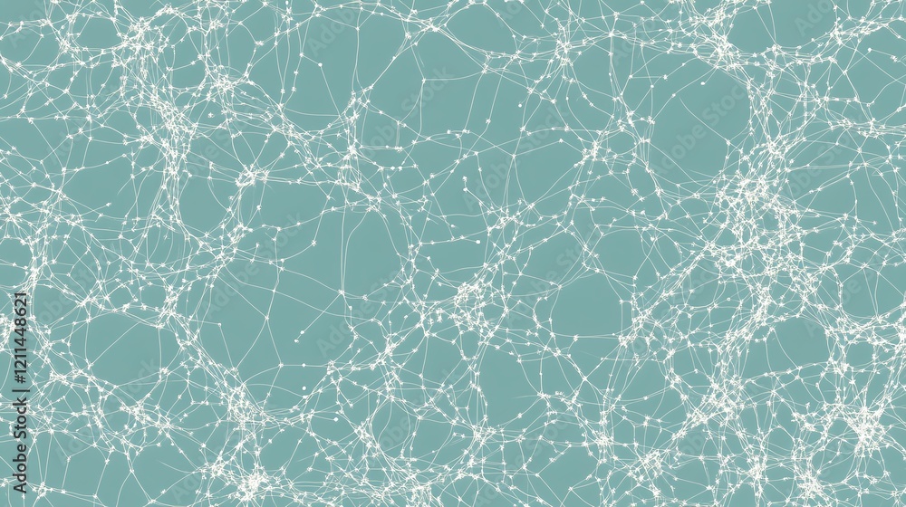 Poster a professional light-blue gradient with a faint network of white lines connecting small nodes.