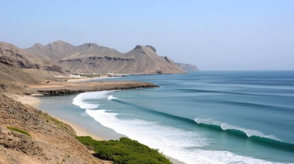 Serene Coastal Landscape