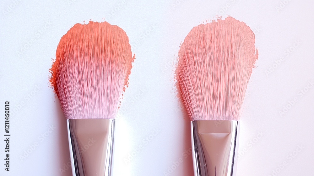 Aufkleber a smooth gradient of peach to pink with a soft vignette conveying warmth and creativity.