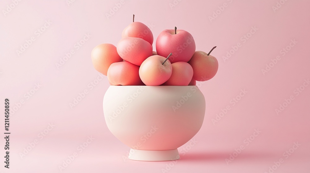 Aufkleber a smooth gradient of peach to pink with a soft vignette conveying warmth and creativity.