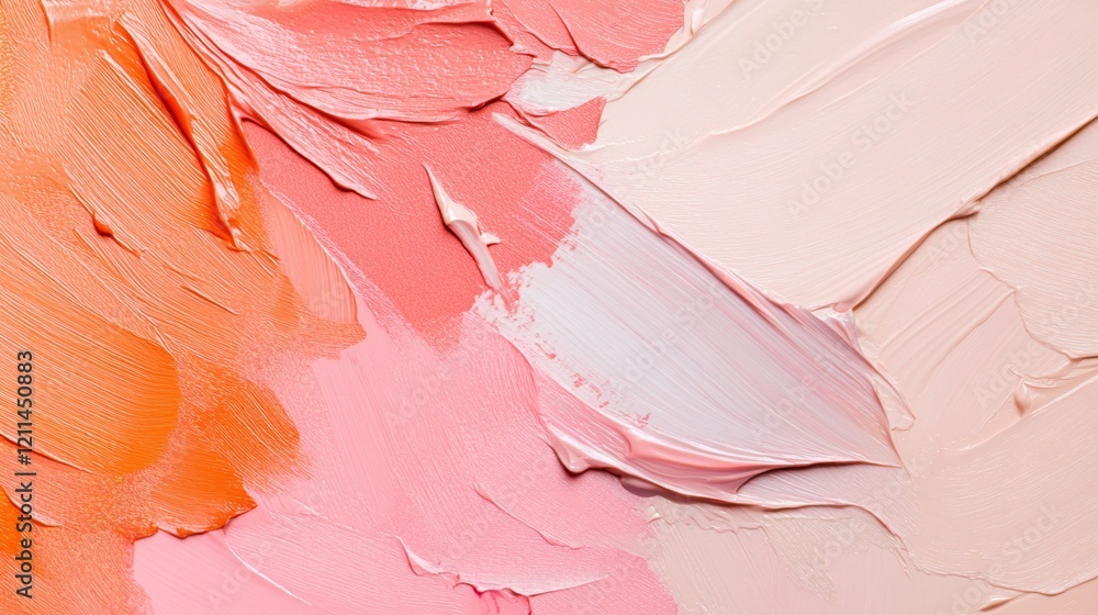 Poster a smooth gradient of peach to pink with a soft vignette conveying warmth and creativity.