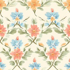 A seamless pattern designed in an Eastern style, Seamless design allows for a perfectly continuous pattern with no visible seams.