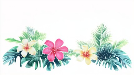 Palm trees Graphics Hawaiian hibiscus Malvales Floral design Geraniums