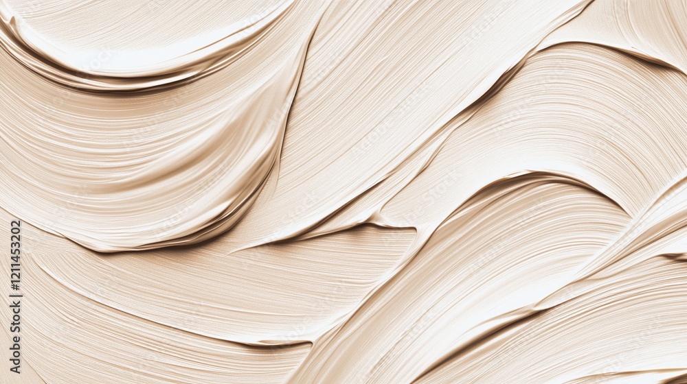 Aufkleber a textured beige background with subtle brushstroke patterns for creative and design-centric present