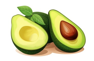 a close up of an avocado