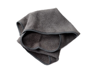 A grey cloth with a white border