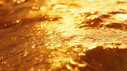 Golden texture, sunlight reflecting, abstract background, luxury concept, ideal for design