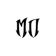MD monogram logo design letter text name symbol monochrome logotype alphabet character simple logo
