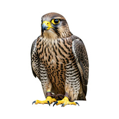 Fototapeta premium Portrait of adult Bald Eagle with transparent background. AI generated symbol of strength, courage, freedom, and immortality. PNG file.