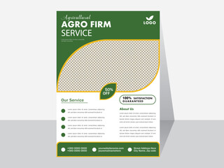 Organic flyer design template