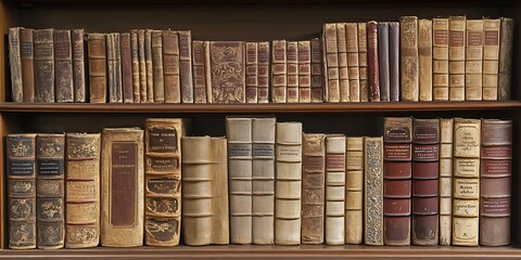 a shelf full of books