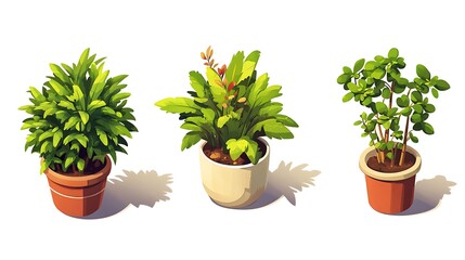Fototapeta premium a couple of potted plants