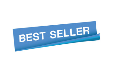 Best seller banner vector modern sticker, label design. Advertising element.