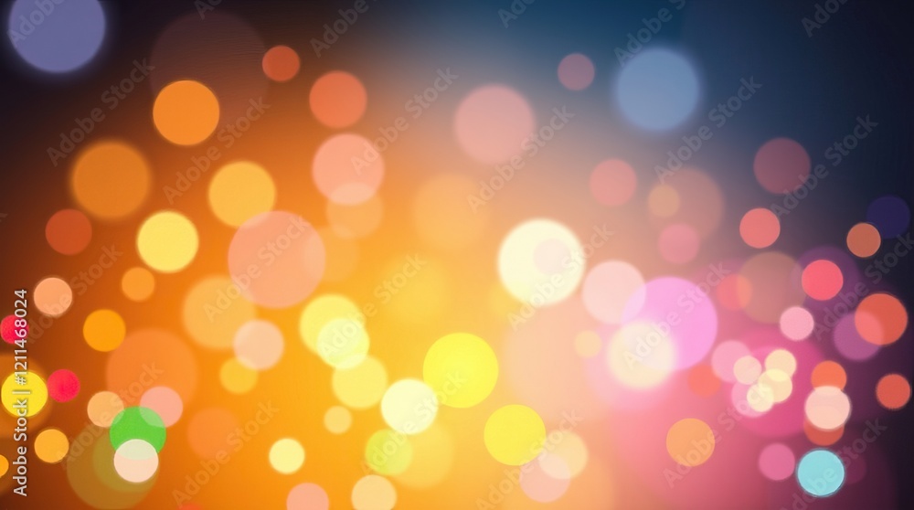 Poster a vibrant spring backdrop filled with colorful bokeh effects shines with warmth and joy, perfect for