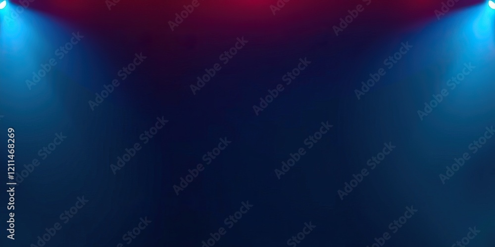 Aufkleber soft gradients of red and blue light blend seamlessly against a dark backdrop, creating an inviting 