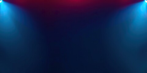 Fototapeta premium Soft gradients of red and blue light blend seamlessly against a dark backdrop, creating an inviting spring ambiance perfect for celebrations or artistic designs