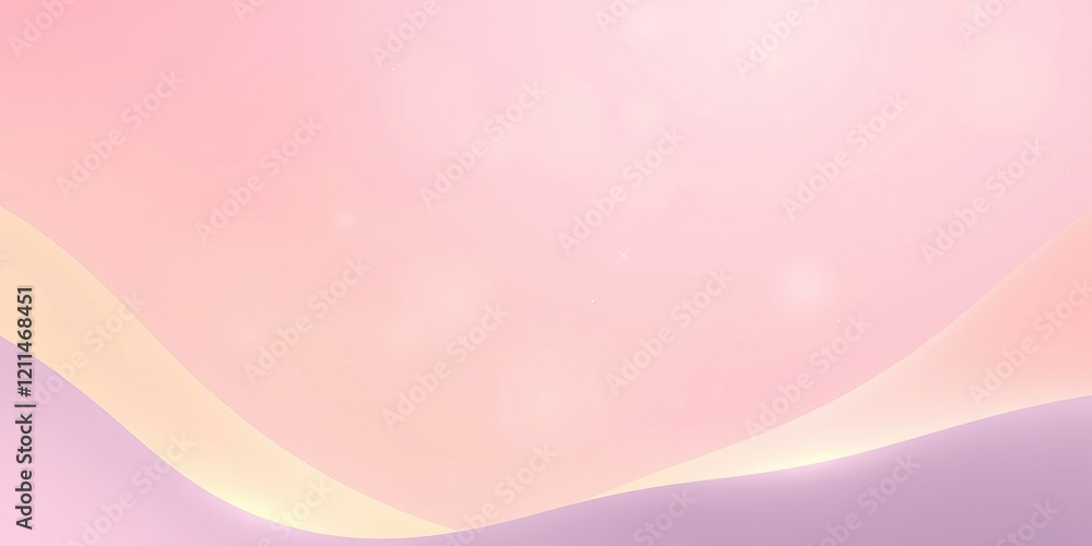 Poster delicate pastel waves flow softly across the canvas, embodying the essence of spring with soothing c