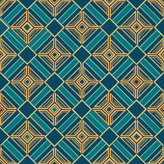 Fototapeta premium Seamless Cubes Vector Background: Repeating Lined Boxes Pattern for Modern Geometric Designs