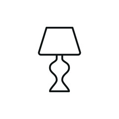 Night lamp vector design icon represents warmth and comfort, perfect for home decor, bedroom themes, and lighting-related illustrations.