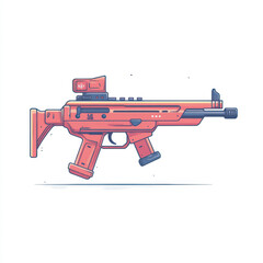 side view of a minimalist riffle gun