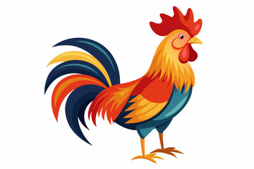 Fototapeta premium A Gallo vector art illustration.