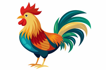 Fototapeta premium A Gallo vector art illustration.