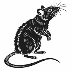 Rat Black silhouette