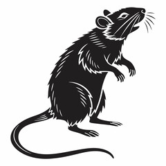 Rat Black silhouette