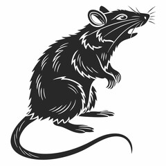 Rat Black silhouette