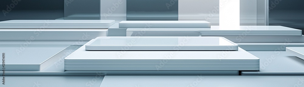 Poster information source documentation, sleek digital files, structured layers, monochrome design, clean m