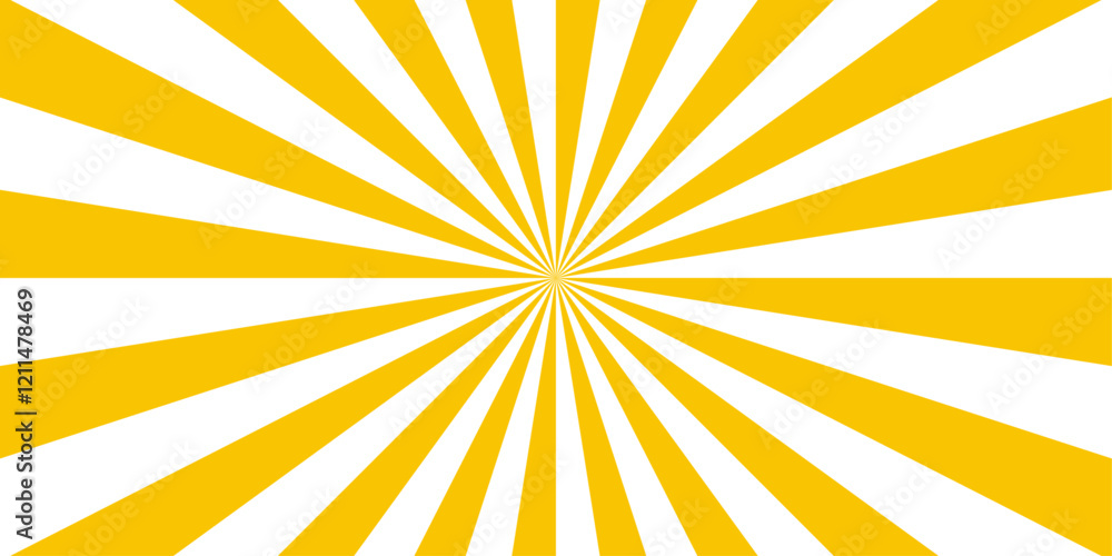 Poster abstract background with rays retro starburst. funky ray elements, circle motifs, reminiscent of cir