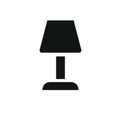 Night lamp vector design icon represents warmth and comfort, perfect for home decor, bedroom themes, and lighting-related illustrations.