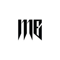 ME monogram logo design letter text name symbol monochrome logotype alphabet character simple logo