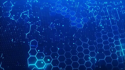 Fototapeta premium サイバー感のある近未来のイメージ 背景素材 テクスチャ AI生成素材