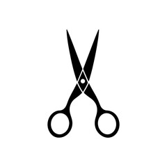 Fototapeta premium Scissor silhouette vector illustration.