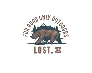 bear for good only outdoors logo