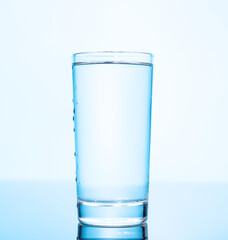A simple and clear glass of pure water