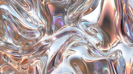 A contemporary rectangular flag showcasing sleek curves in neon tones of turquoise, silver, and lavender, giving a dynamic modern look on a transparent backdrop 