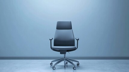 Empty Office Chair in Minimalist Setting: A Symbol of Opportunity and Potential