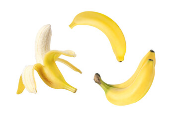 bananas isolated on white background