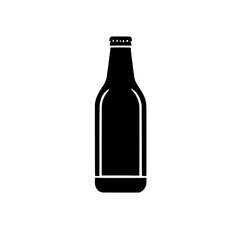 Beer Bottle Silhouette: A simple yet striking silhouette of a beer bottle, perfect for minimalist designs and branding concepts.  