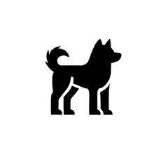 Silhouette of Dog:  A simple yet striking silhouette of a dog standing in profile, capturing its elegant form and faithful nature. Ideal for representing loyalty, companionship, and pet love. 