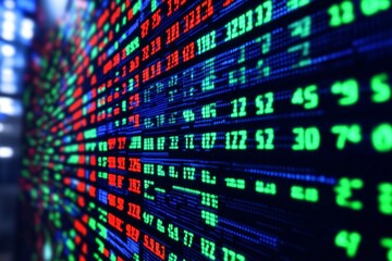 Stock market and trading concept, digital graph, Generative AI