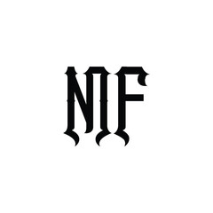 MF monogram logo design letter text name symbol monochrome logotype alphabet character simple logo