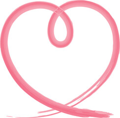 Obraz premium 水彩で描いたハートのアイコン