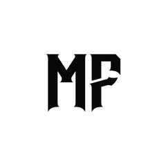 MF monogram logo design letter text name symbol monochrome logotype alphabet character simple logo